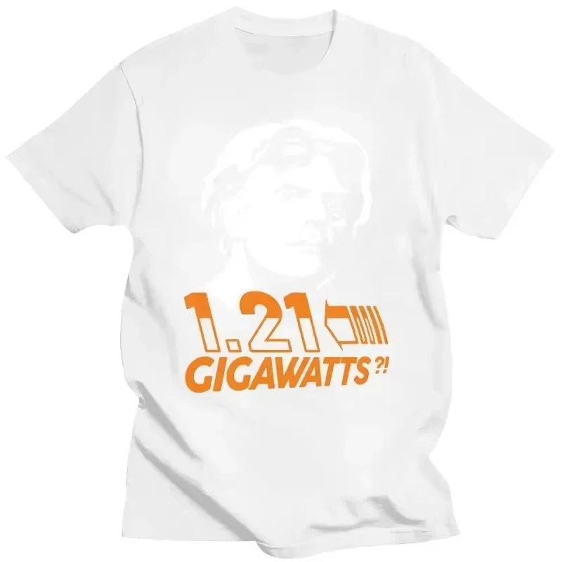 أزياء 25 ملابس رجالي دوك براون العودة إلى المستقبل العودة إلى المستقبل 1.21 جيجاوات متعة بلايز تي شيرت فضفاض بلايز تي شيرت #2