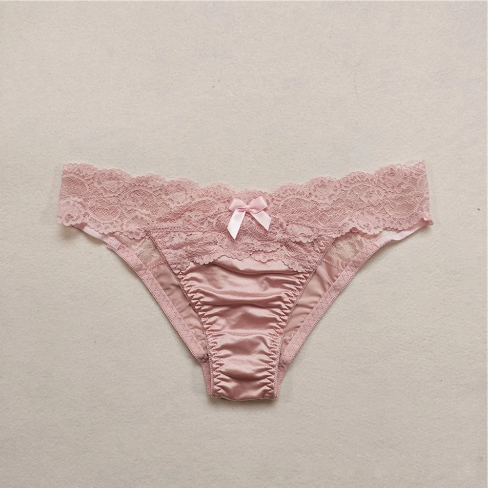 Sous-vêtements sexy pour femmes, shorts de yoga lisses, culottes, slips en dentelle, sous-vêtements en satin