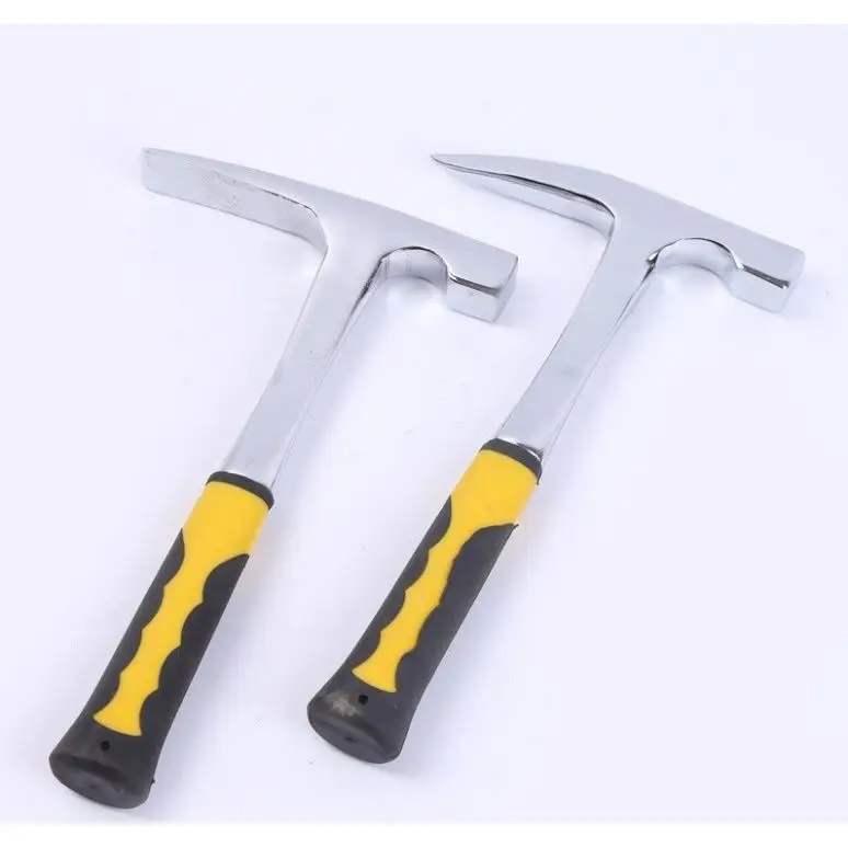 Siamese Mason Hammering Geological Geological Exploration Archaeological Hammer Plastic-coated Life-saving Blasting Hammer