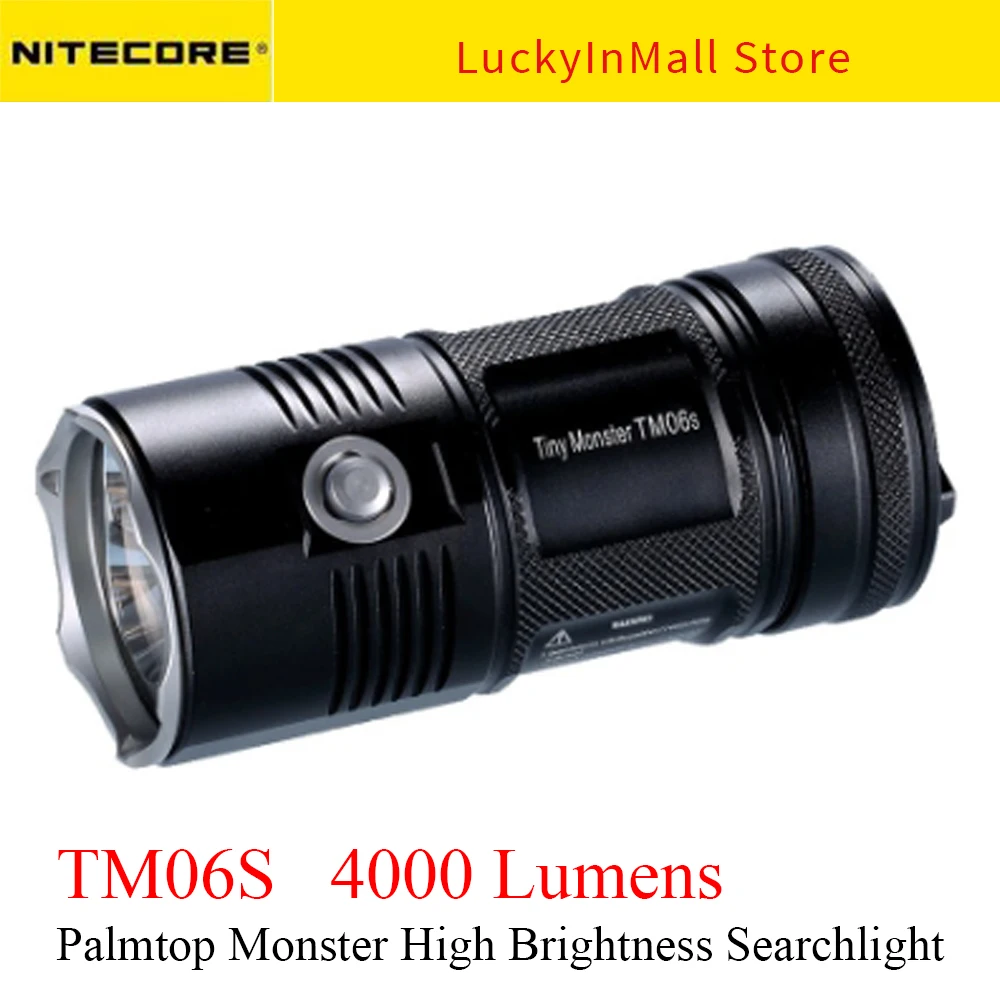 

NITECORE TM06S 4000 Lumens CREE XM-L2 U3 LED Led Flashlight Waterproof Without 18650 Battery Torch Outdoor Camping Hiking Light