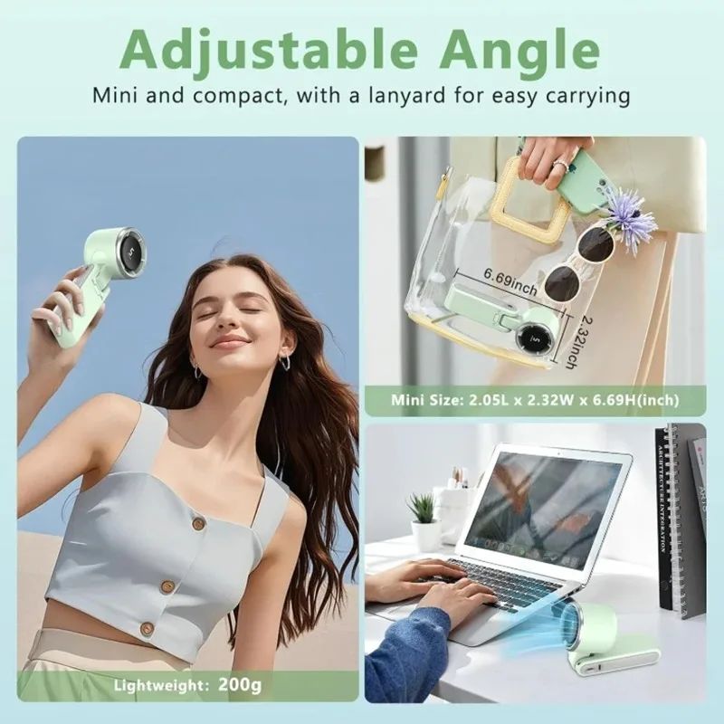 

3-in-1 Fan, 5-speed, 3600mAh/* Rechargeable Lithium*/ Battery, USB Charging, New Portable Handheld Travel Mini Fan In Stock