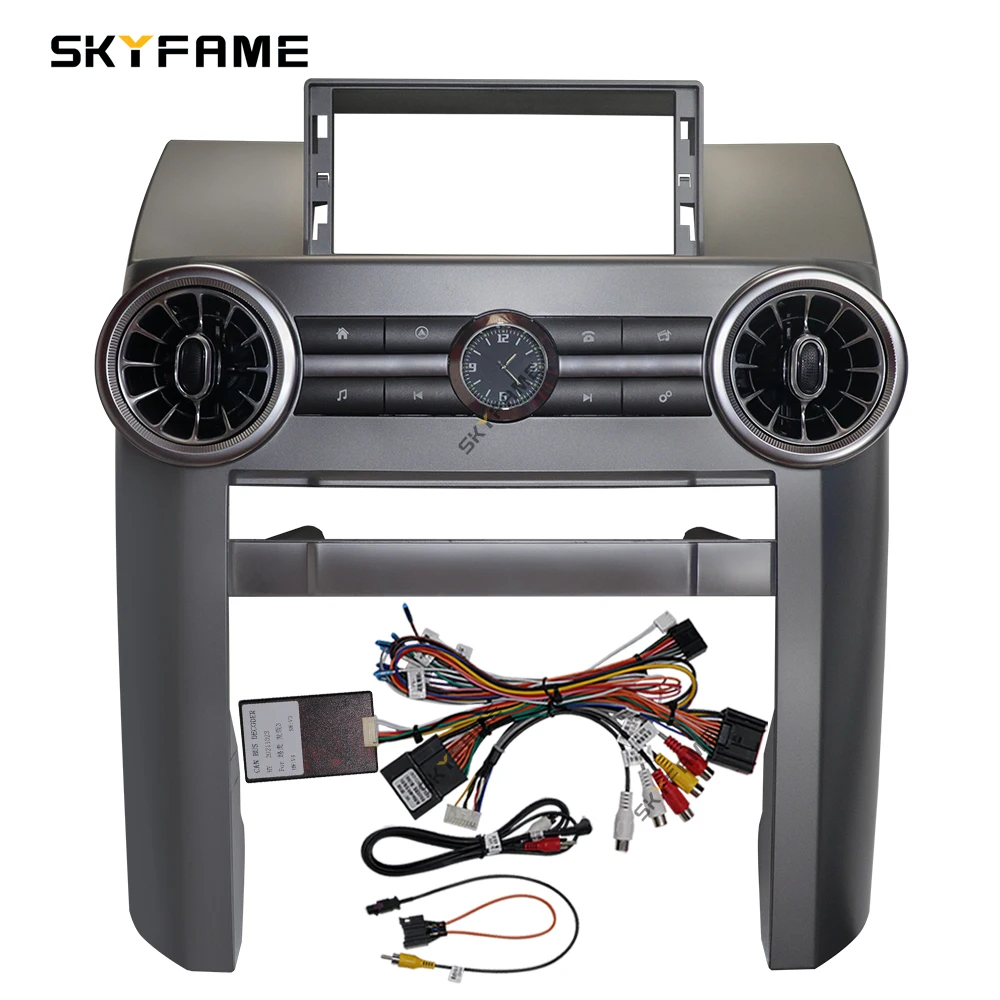 SKYFAME 9/12.3 Inch Car Frame Fascia Adapter Android Radio Dash Fitting Panel Kit For Land Rover Discovery 3