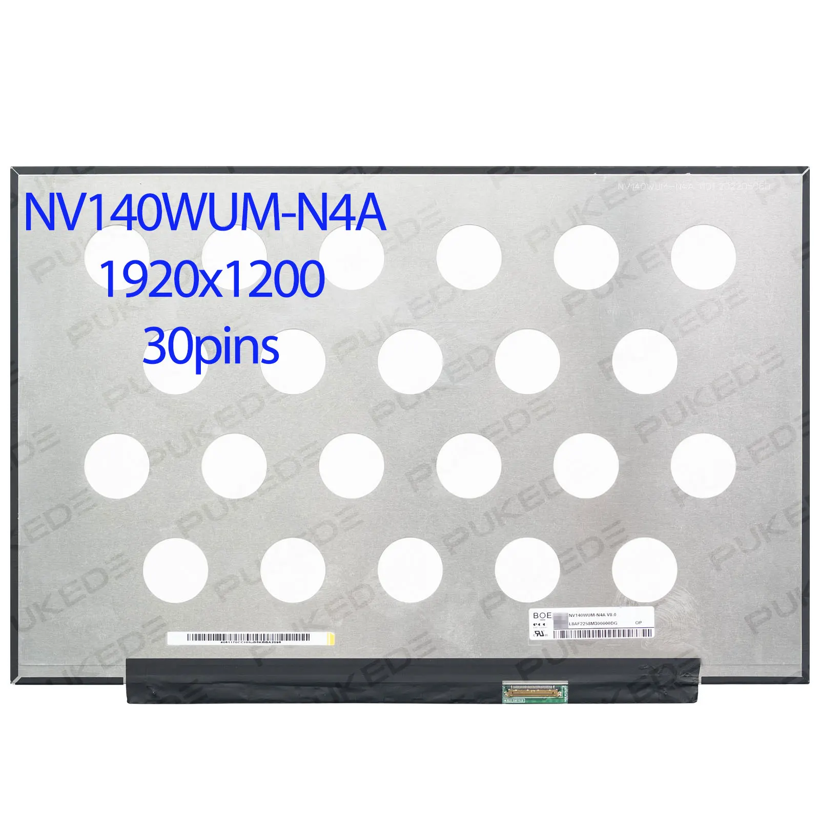 

14.0”inch laptop lcd screen NV140WUM-N4A 1920X1200 EDP 30pins IPS Panel display