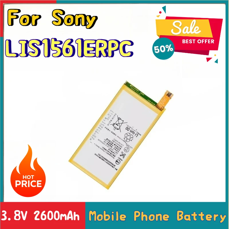 

New High Quality 3.8V 2600mAh Mobile Phone Battery LIS1561ERPC For Sony Xperia Z3 Compact Z3 mini C4 SO-02G M55W D5833