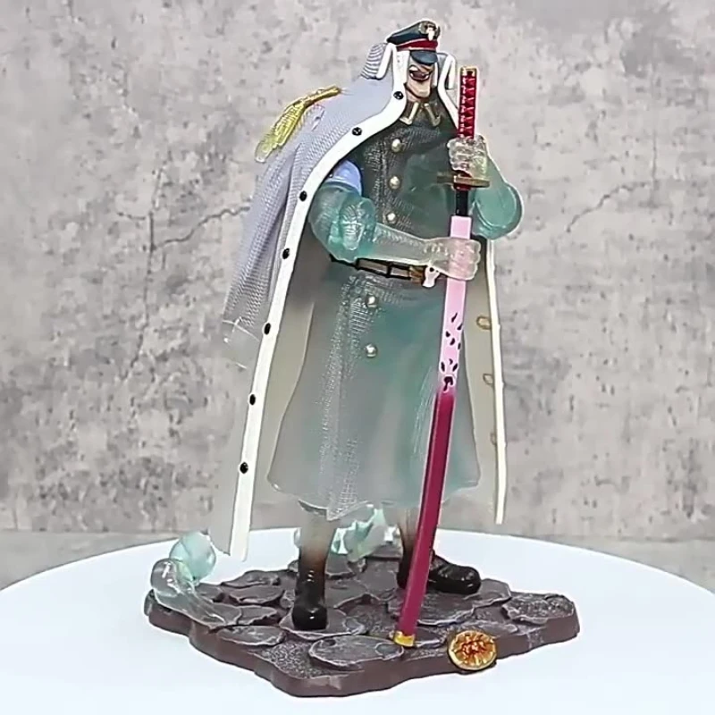 30cmone peça gk substituto transparente homem chuva luffy figura de ação blackbeard gang ressonância série modelo colecionável brinquedo presente