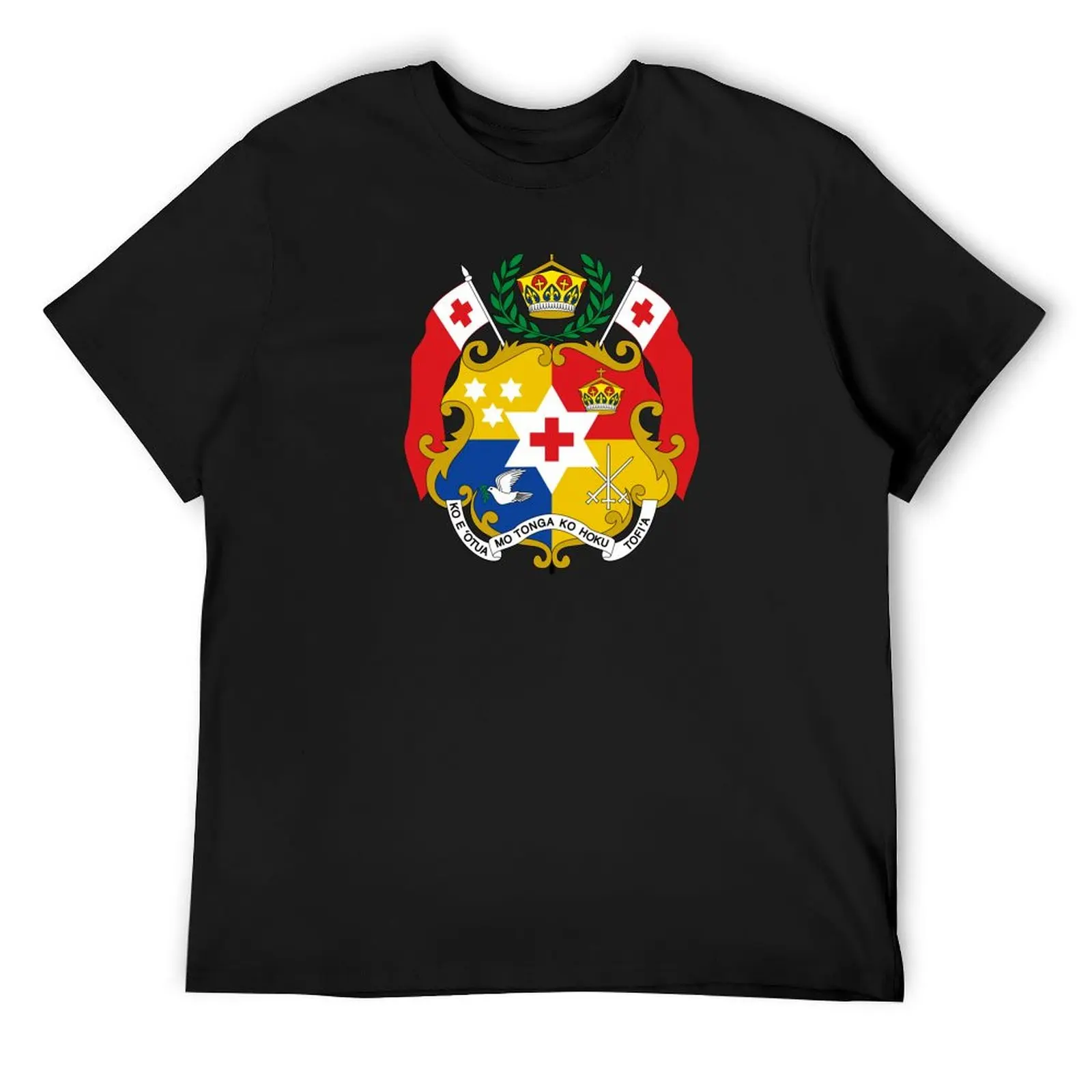 

Coat of arms of Tonga T-Shirt cheap stuff oversize t-shirts man summer top sublime fitted t shirts for men