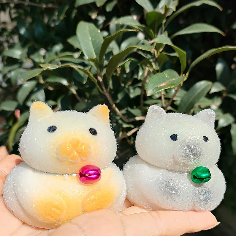 Creative Taba Cute Chubby Cat Orange Cat Slow Rebound Plush Soft Sticky Girl Kids Birthday Gift Fidget Squish Toy Pet Ornaments