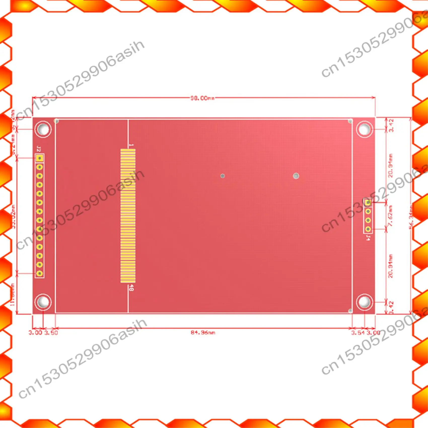 -AT52 1 PZ Driver schermo LCD TFT da 3,5 pollici IC ILI9488 Supporto touch capacitivo