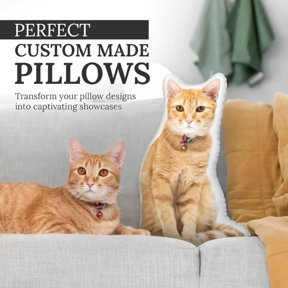 2026 New Personalized Customized Photos DIY Pet Pillow, Dog Cat Themed Cushion, Ideal Gift for Animal Enthusiasts view 6