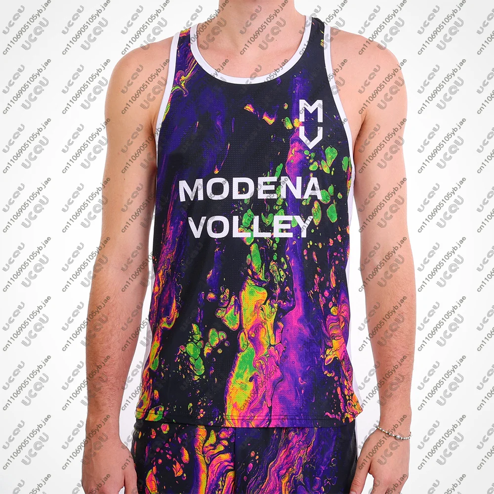 Camiseta de voleibol transpirable para hombre, mujer y niño, ropa de partido, camiseta para adulto, ropa deportiva de casa para hombre, Top m-modena 2025/26 corto