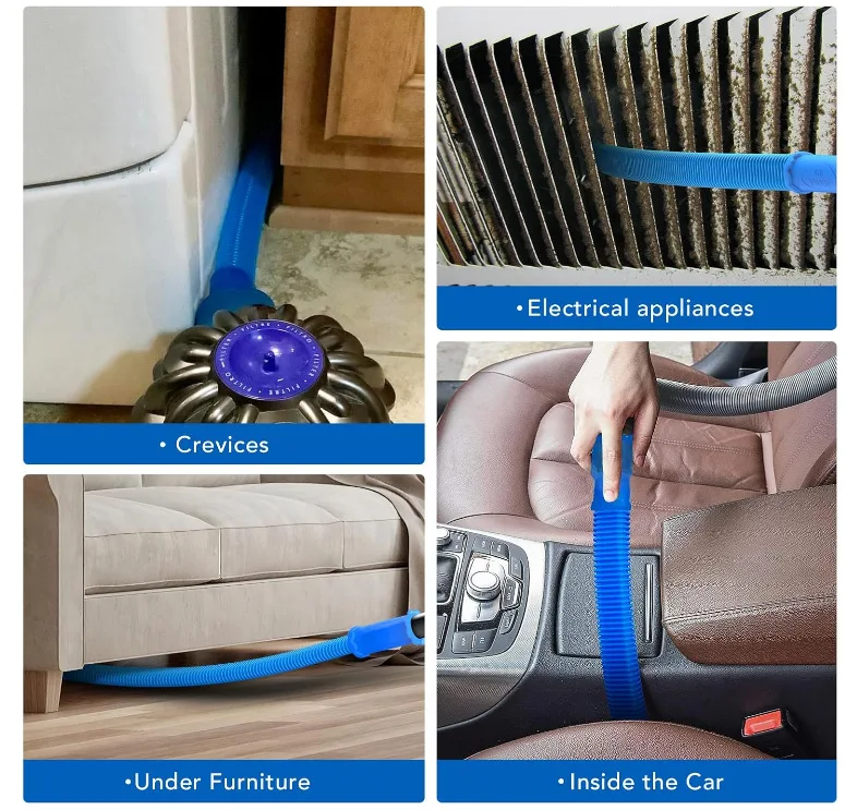 New Dryer Vent Cleaner Hose with Elastic Connector Compatible with Most Vacuum Cleaner, Quickly Lint Remover Cleaning Supplies