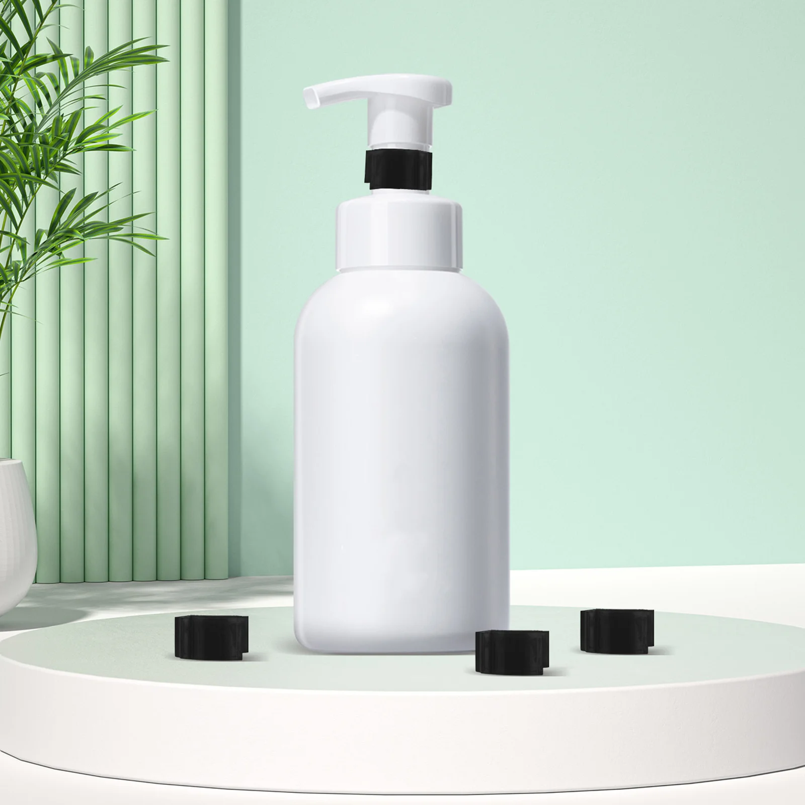 50 قطعة من مشابك رأس المضخة: مشبك زجاجة عالمي مانع للتسرب لموزعات زيت غسول الشامبو وقفل المضخة البلاستيكية #5