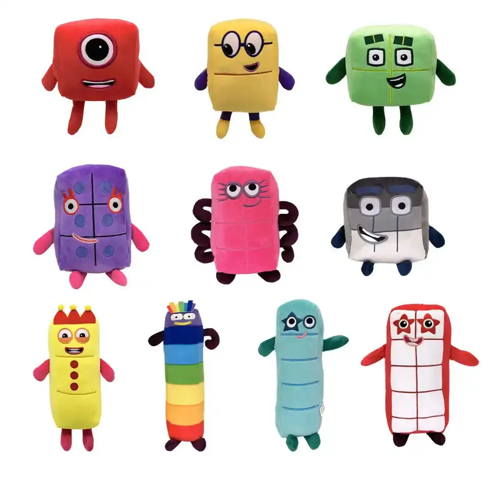 Hot Cartoon number Plush Dol Toy Educational StuffedMovie TV number Toys Kids Gift early childhoodeducation dol