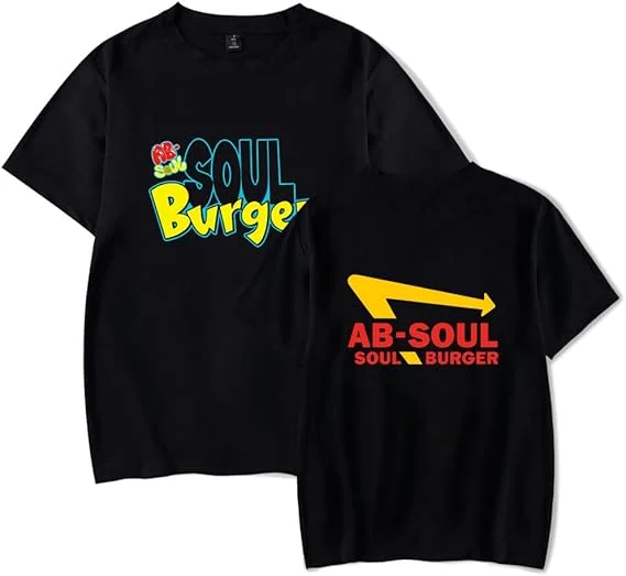 

Футболка Chris Ab Soul Burger для мужчин и женщин, крутые топы с короткими рукавами, футболка