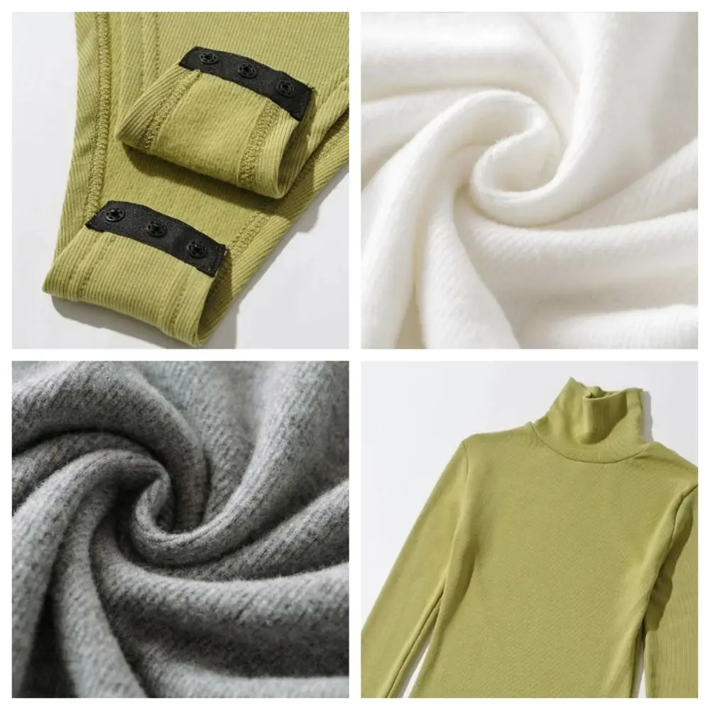 Tuta a maniche lunghe con colletto alto alla moda Pantaloncini a pagliaccetto slim fit semplici Abiti femminili Collant tutto-fiammifero Abbigliamento da strada per donna