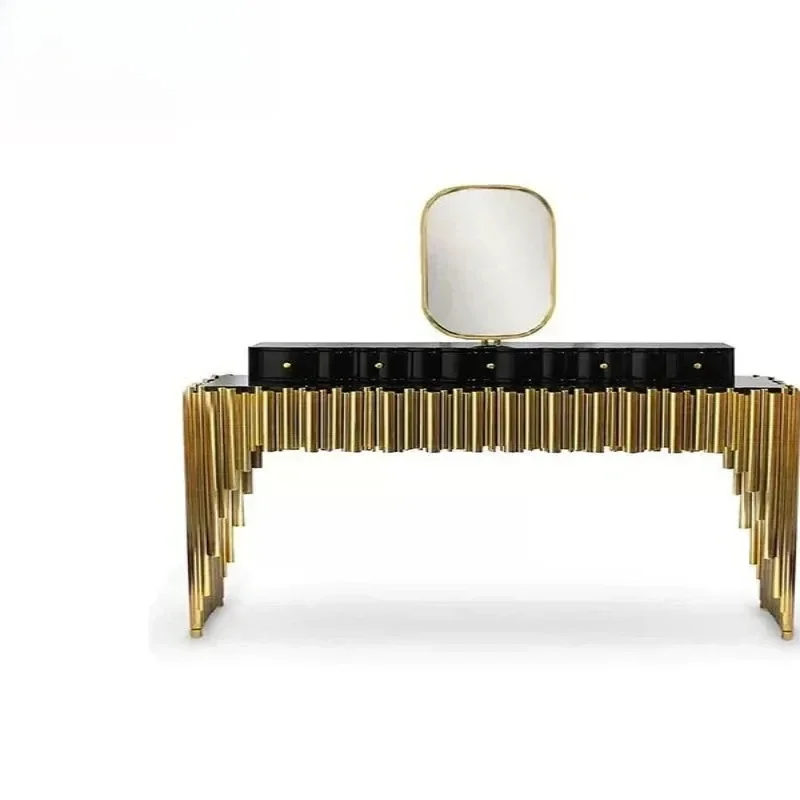 

Italian light luxury dresser villa luxury fashion designer art makeup table dresser large apartment storage cabinet