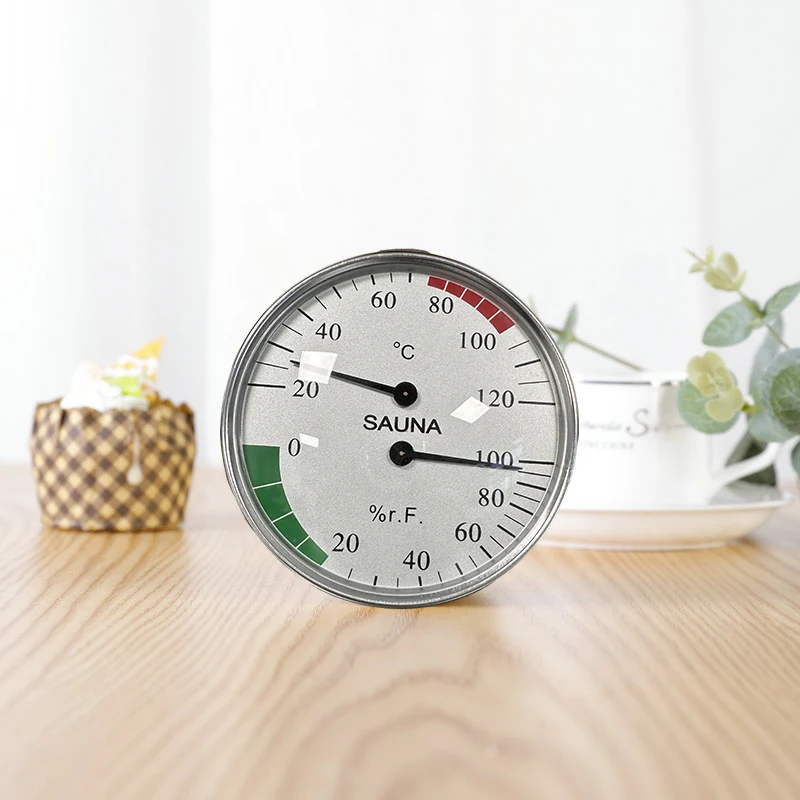 Sauna Thermometer Hygrometer For Temperature Humidity Measurement 10x10cm Room Wall Mounted Household Tools Spare Parts
