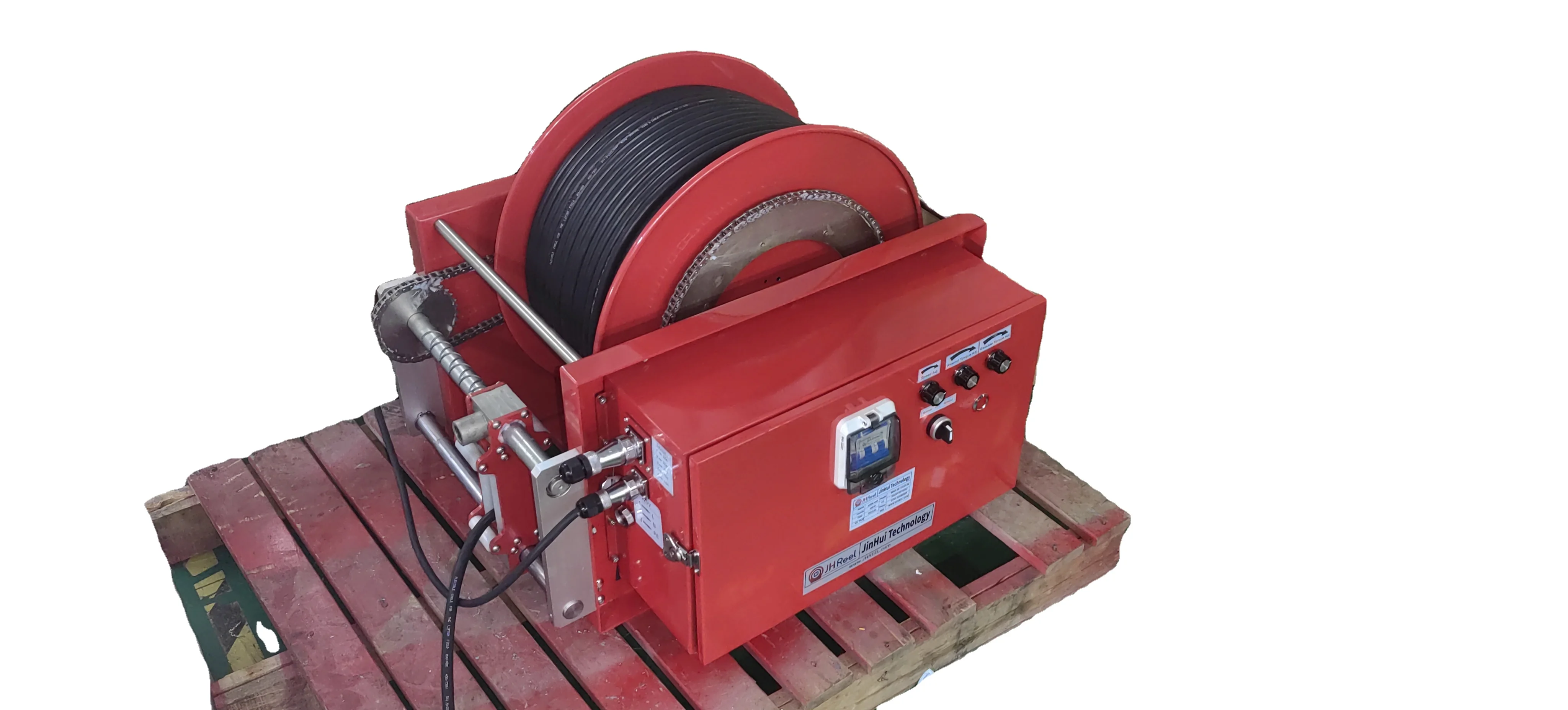 Larger Shore Spool Capacity Extension Industrial Heavy Duty Roll Automatic Cable Reel Large Cable Reel For Wire