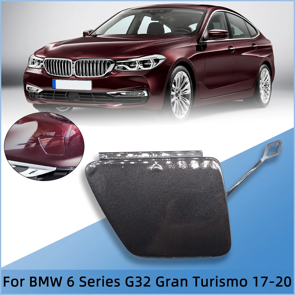 المصد الأمامي سحب هوك قذيفة العين غطاء لسيارات BMW 6 GT G32 2017 2018 2019 2020 جودة عالية الديكور غطاء مقطورة غطاء رسمت #1