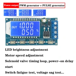 1Hz-150KHz Dual Mode LCD PWM Pulse Frequency Duty Cycle Module Signal Generator Driver Module for Motor Lamp Solenoid Valve load