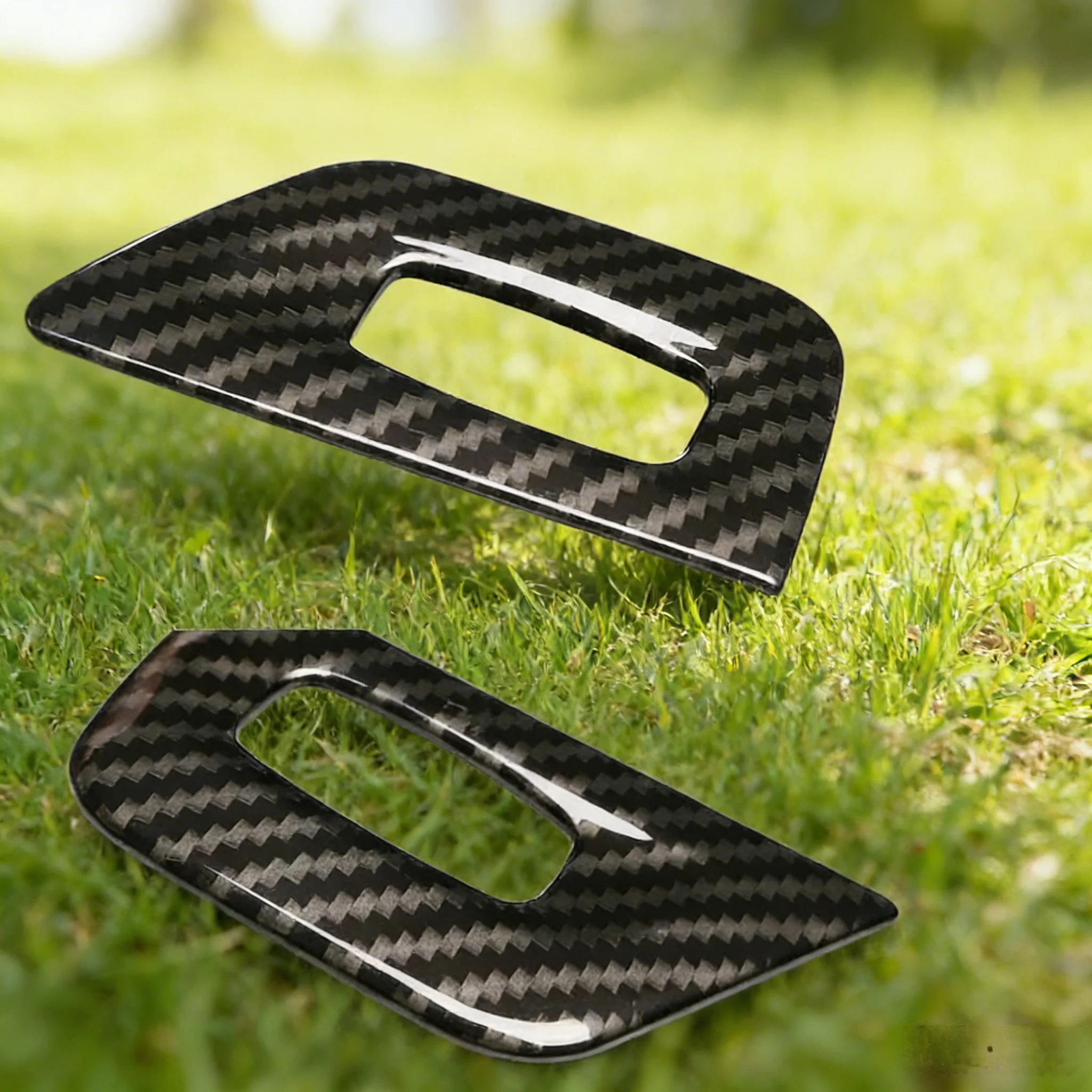 Carbon Fiber Auto Keyhole Lock Panel Cover Trim ABS  For BMW 1 Series E81 E82 E87 2007-2011 Car Interior Accessories