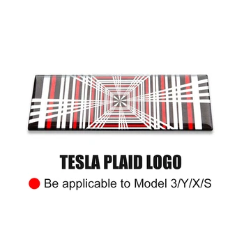 테슬라 모델 3 PLAID 로고 자동차 스티커, 자동차 엠블럼 배지 데칼, 2022 인테리어 부품, 모델 Y 모델 S 액세서리