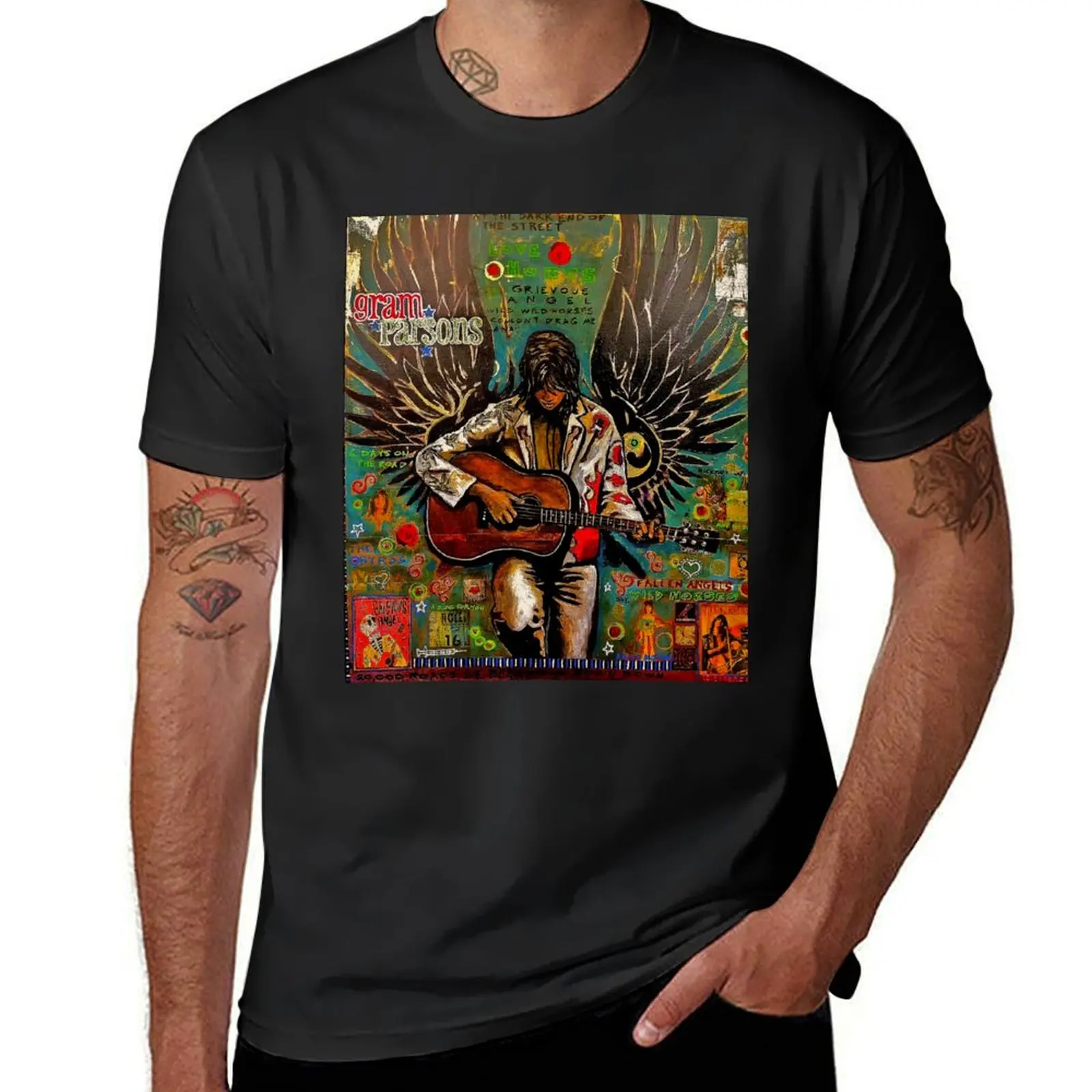 

Gram Parsons T-Shirt baggy shirts anime tshirt Anime t-shirt t shirts men
