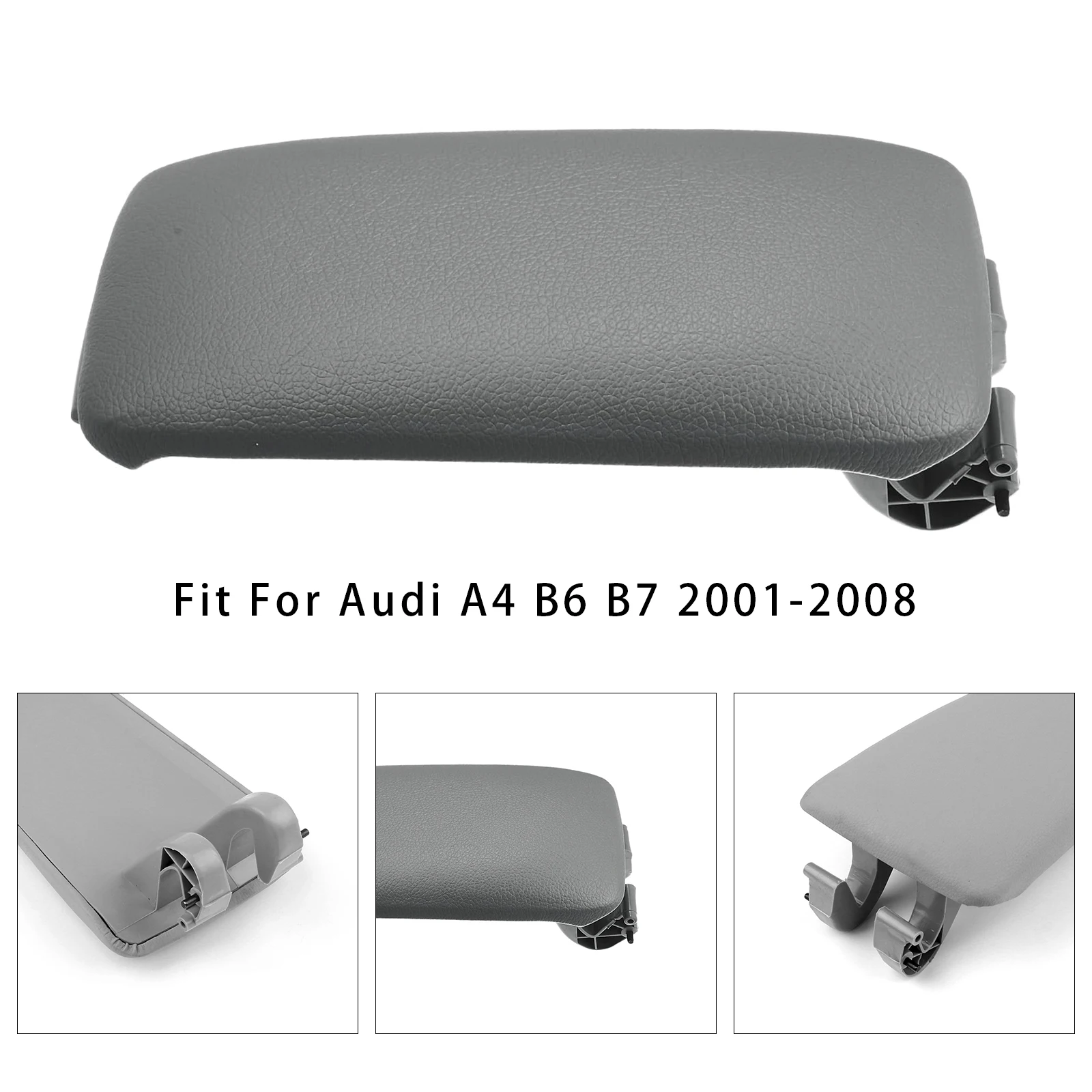 Mittelkonsolendeckel mit Armlehne aus Leder für Audi A4 B6 B7 2001–2008 8E0864245E – Detail 2