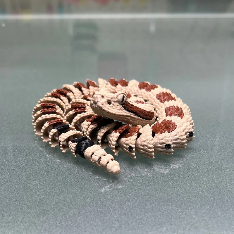 

Новая 3D-печать пустыни, погремушки, змеиный трюк, игрушка, подвижная трехмерная игрушка-симулятор животного