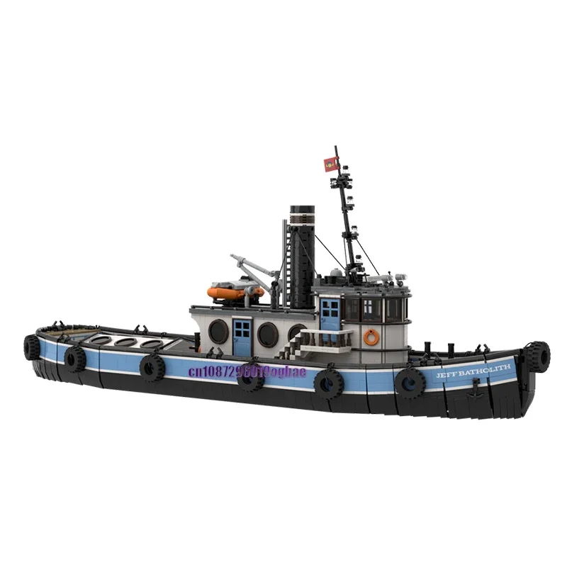 Nouveau 3574 pièces vente chaude Moc City Port puissant acariens modèle de remorqueur bricolage idées créatives technologie enfant jouet assemblage Puzzle cadeau d'anniversaire