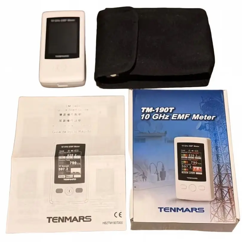 Tenmars TM-190T Multifunctional EMF Meter 50 MHz~10 GHz 3 Axis (X, Y, Z) Electromagnetic Field Tester