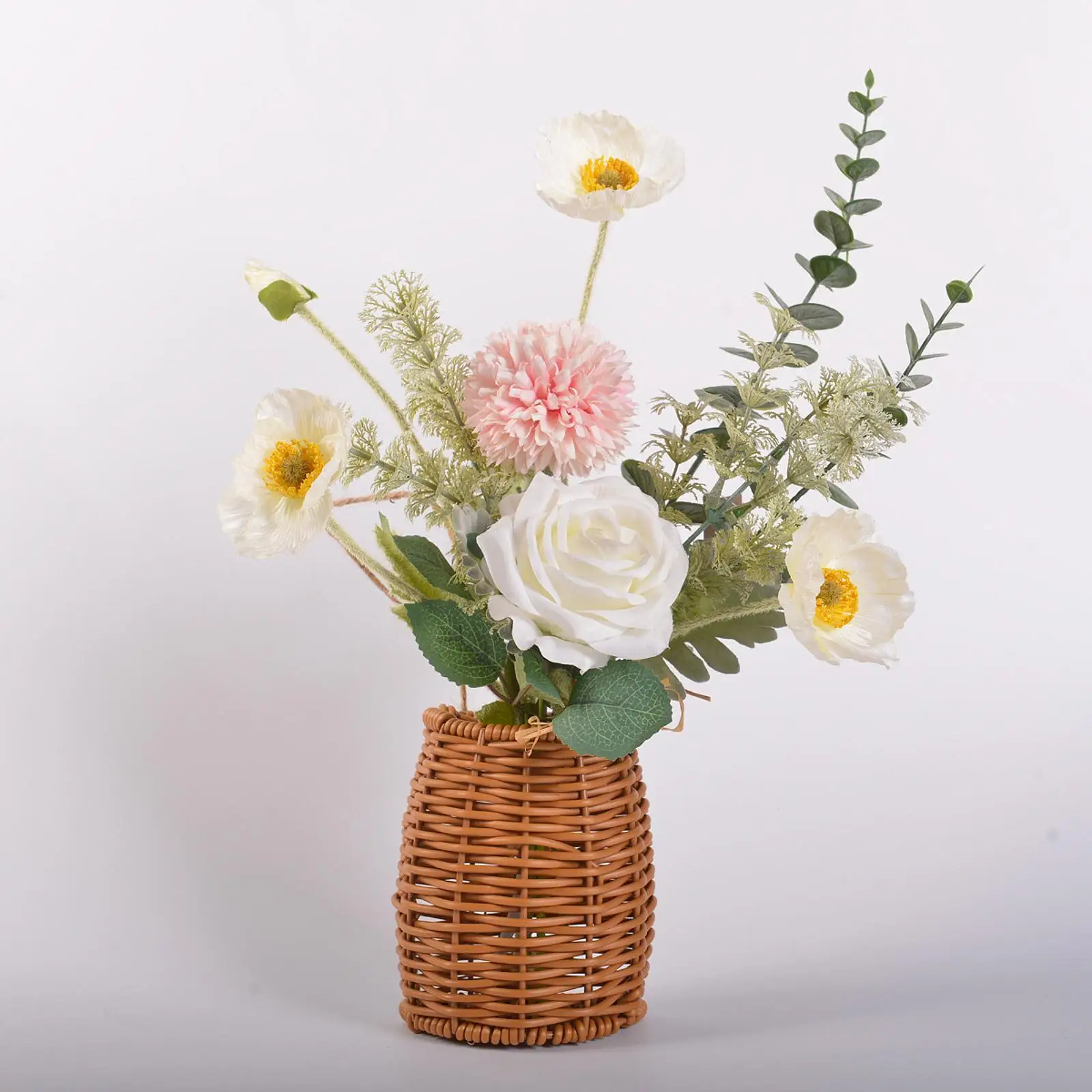 Handwoven Flower Basket Flower Arrangements Unique Housewarming Gift Floral Storage Basket for Countryard Business Banquets