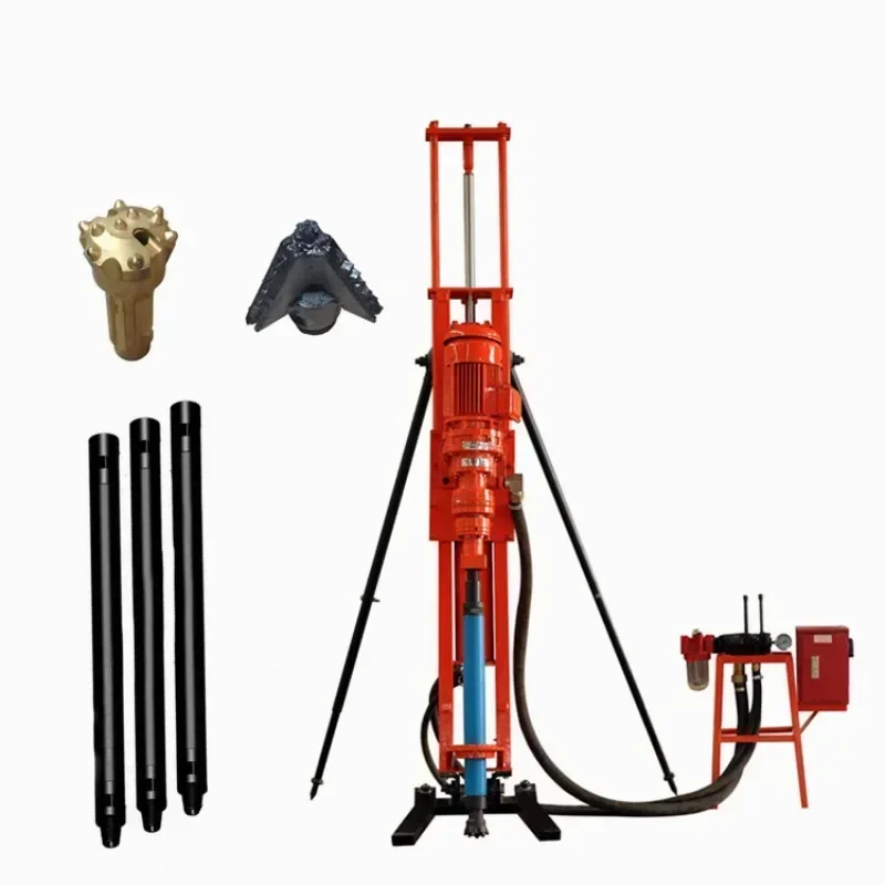 Borehole Drilling Rig for Sale Malaysia 80M Mine Rock Drill Rig Portable Customized Electric Small Bore Well Drill Machine