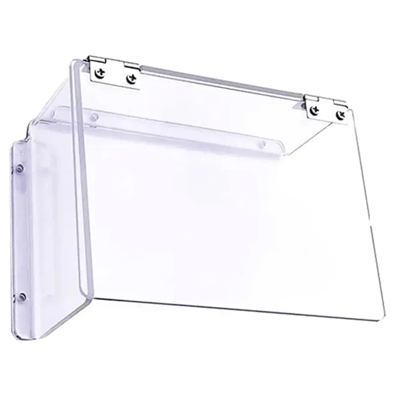 【التخزين الآن】قفل الباب الميكانيكي للبطاقة لقفل إلكتروني خارجي غطاء حماية مقاوم للماء في الأكريليك الشفاف الأيمن