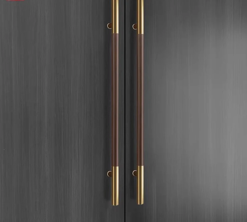 Solid Wood Glass Door Handle, Log Shop Store, Office Conference Room, Folio Wooden