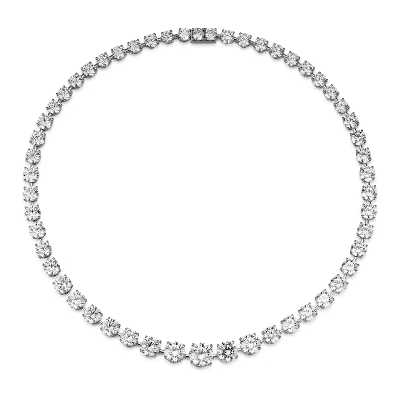 

ZOCA Customize Make S925 Sterling Silver High Carbon Gemstones 42cm Necklaces for Women Birthday Jewelry Gift