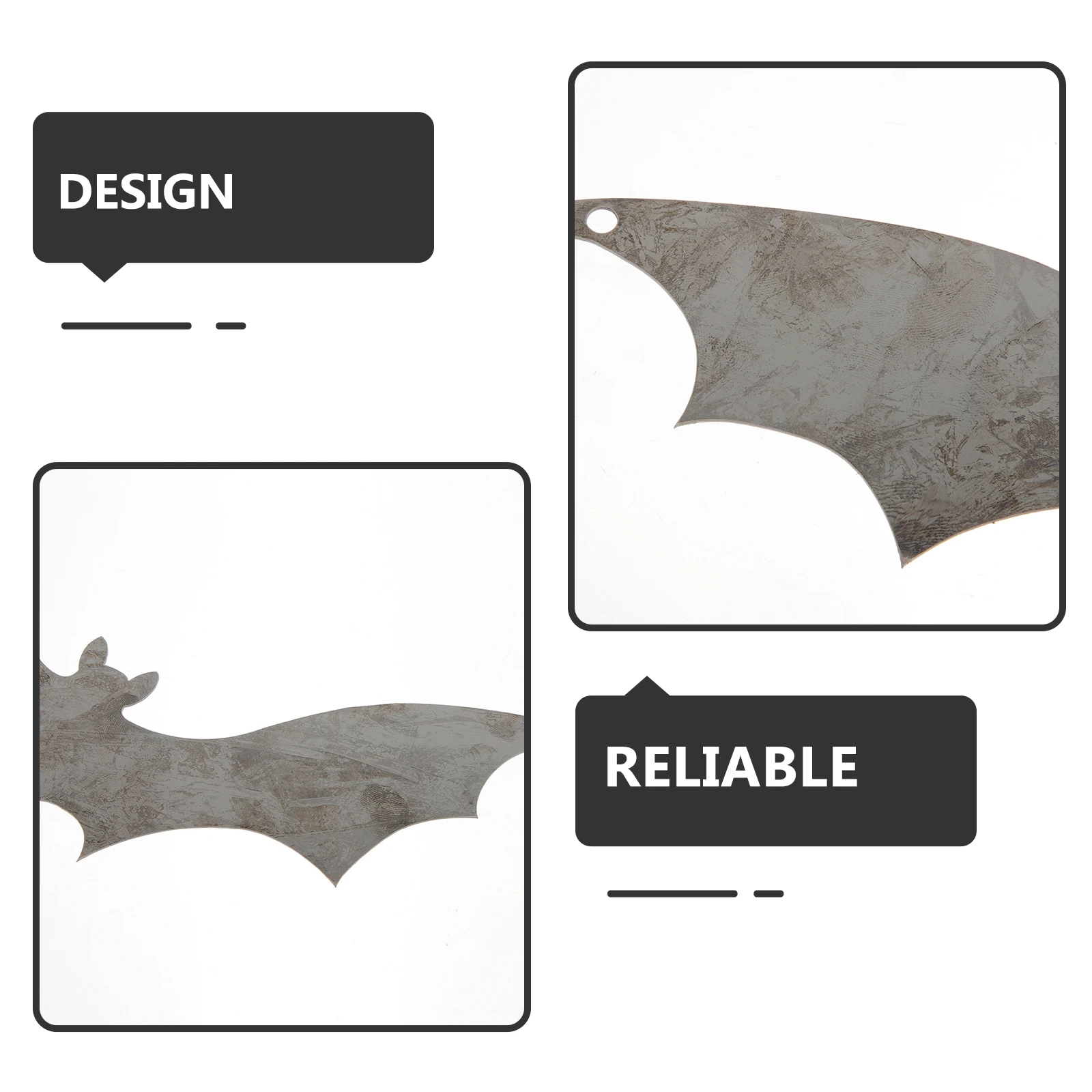 

1 Large Bat Yard Sign Stainless Steel Outdoor Decoration Halloween Party Supplies Spooky Garden Hanging Reusable