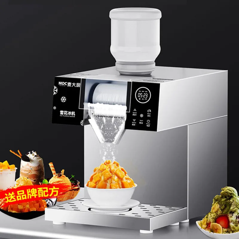 Commercial ขนมหวาน Smoothie เครื่องหิมะน้ำแข็งเครื่องสแตนเลสเกาหลีเครื่องทำบิงซู Smoothie เครื่อง