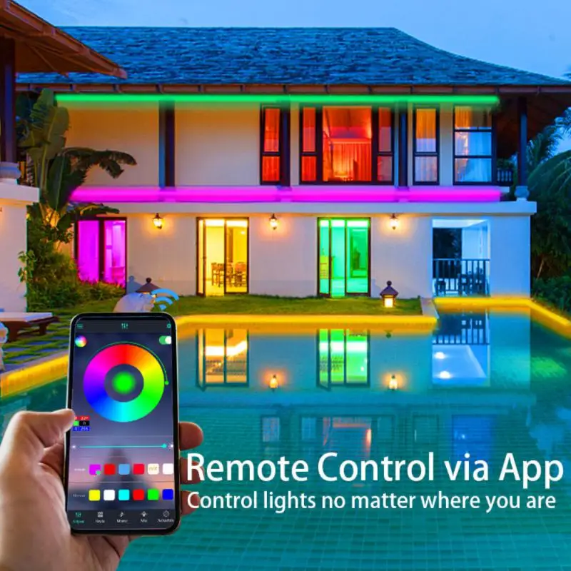 Ribbon Diode Lamp Night Light App Duoco Strip Led Strip Lights Control Non-waterproof Luminous String 50000 Hours