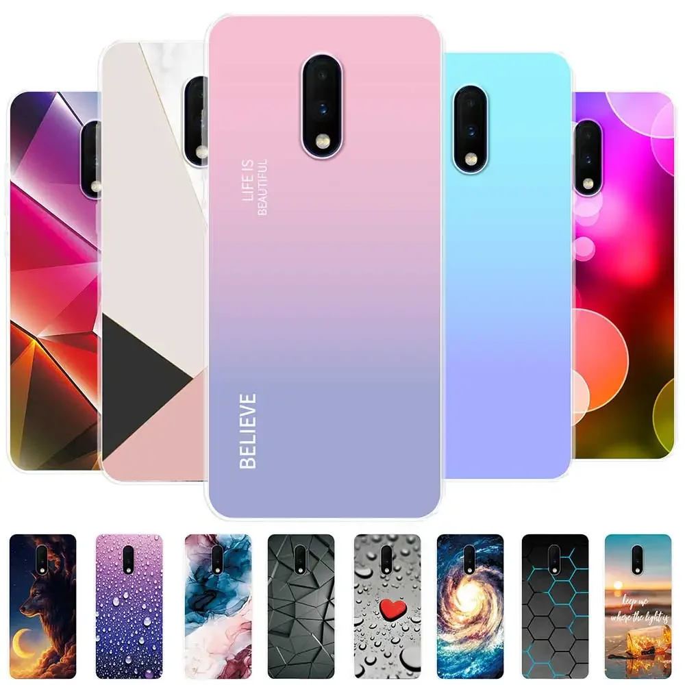 For OnePlus 7 Case For OnePlus 7 Pro Marble Clear Soft Silicone Phone Case For OnePlus7 7Pro Back Cover Funda Coque