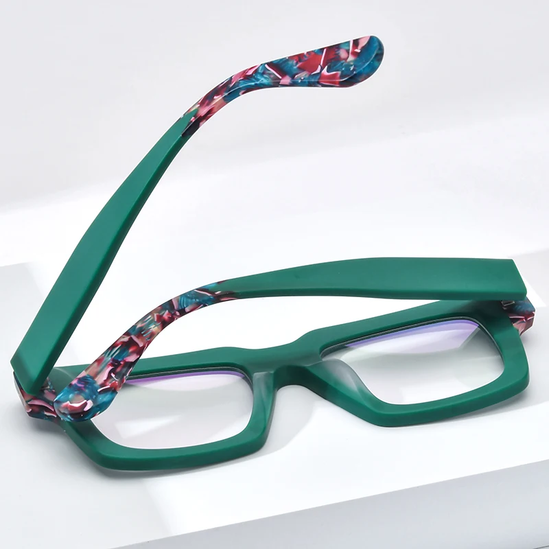 HEPIDEM Acetate Glasses Frame Men Oversize Big Size Square Eyeglasses Women Japanese Handmade Spectacles Thick Eyewear 9288