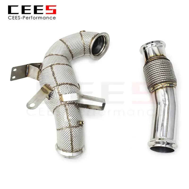 CEES Exhaust Downpipe For Mercedes-Benz A45/A45S AMG W177 2.0T 2020-2022 Exhaust Pipe Stainless Steel Downpipe with catalyst