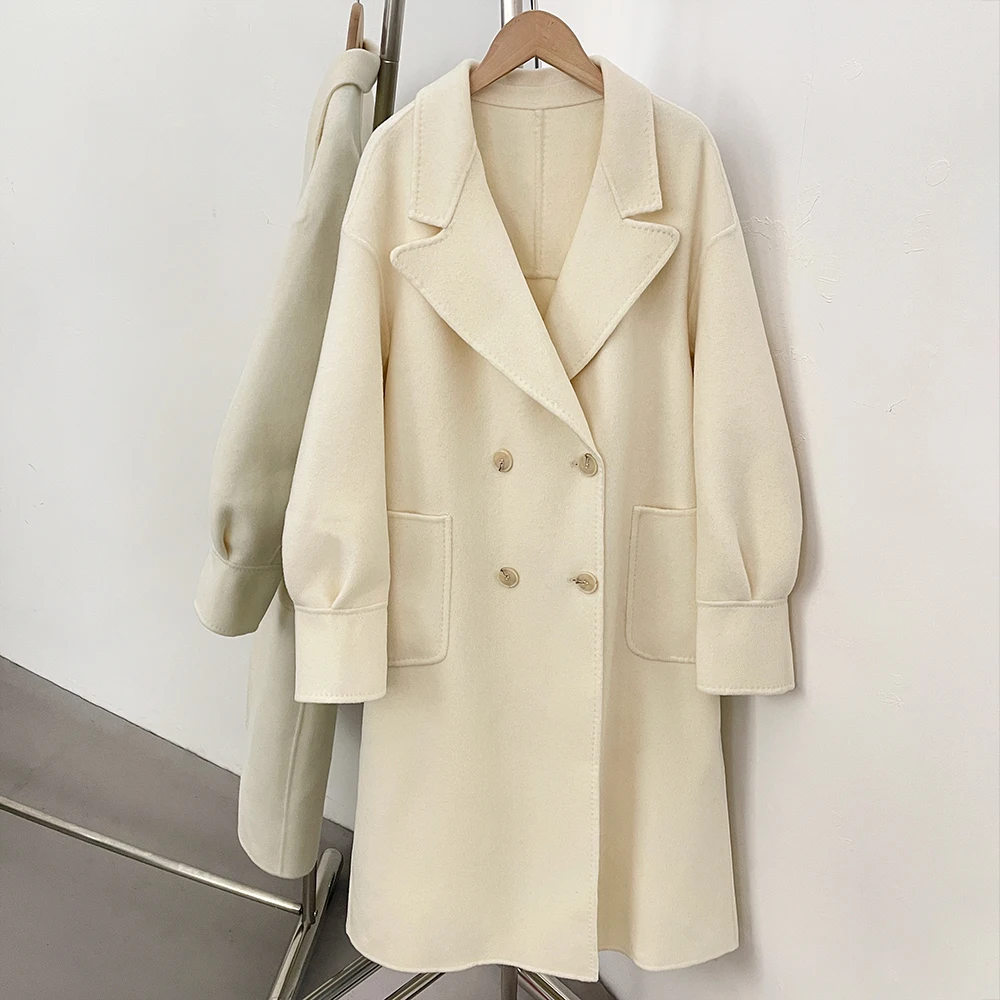 

Шерстяное пальто женское: новинка осенне-зимнего сезона, высококачественная женская одежда, шерстяные и тренч-пальто, меховые изделия