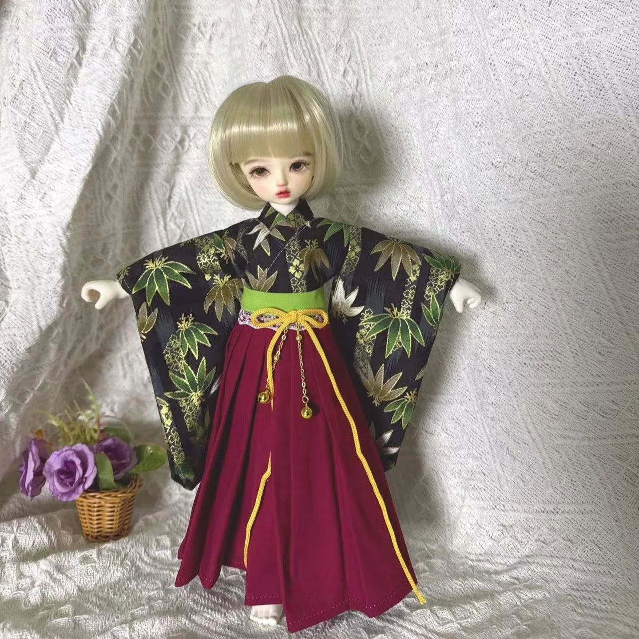 

Одежда для куклы 30 см, миниатюрное японское кимоно, одежда для куклы 1/6 BJD, бесплатная доставка