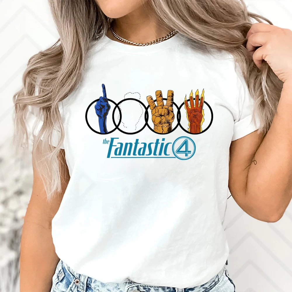 Funny Fantastic Four First Steps T Shirt Vintage Movie T-Shirt Reed Richards Doctor Doom Tee Summer Trendy Short Sleeves Tops