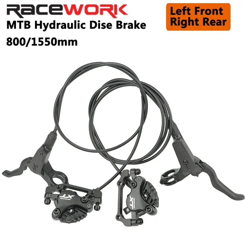 

RACEWORK XT M8000 MTB Hydraulic Disc Brake 800mm 1550mm Left Right Front Rear Mountain Bike AM FR Oil Brake Kit