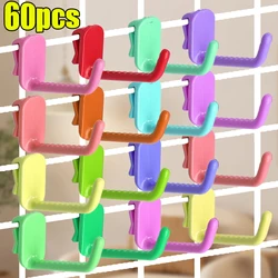 Multi-purpose Hooks Hangers Clothes Wall Hanging Hook Supermarket Display Hooking Racking Accessory Slat Household Organizers