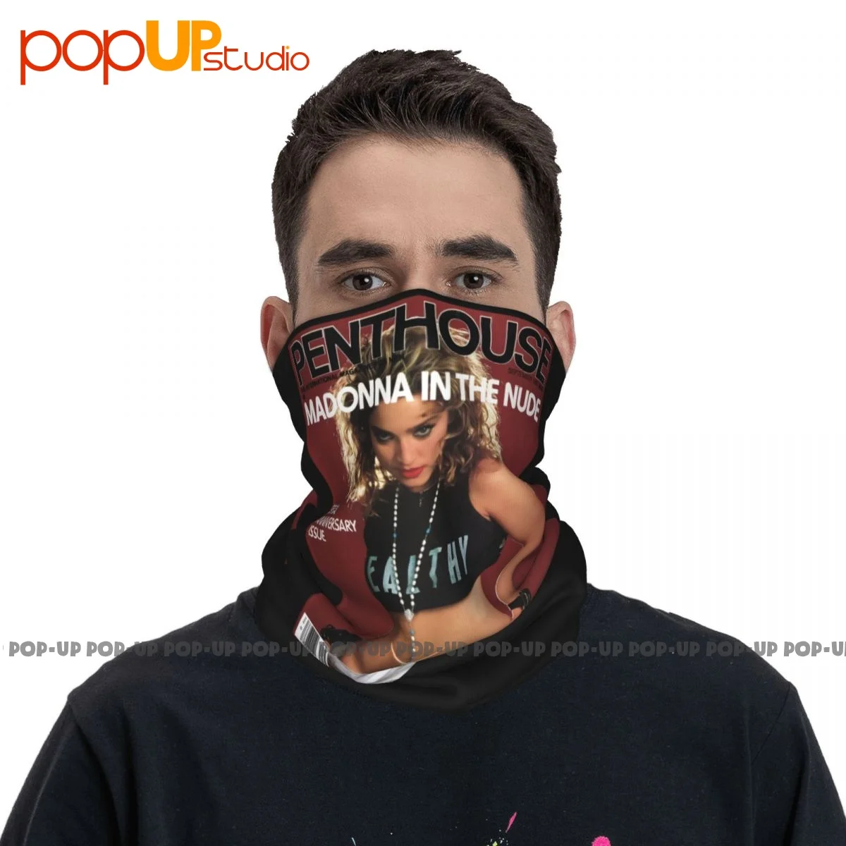 Madonna Penthouse Cover 108 Cyndi Lauper Sex 80S Lgbt Gay Neck Gaiter Bandana Scarf Face Mask