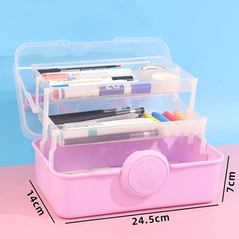 Organizador de horquilla multicapa, caja de almacenamiento de accesorios para el cabello para niñas lindas