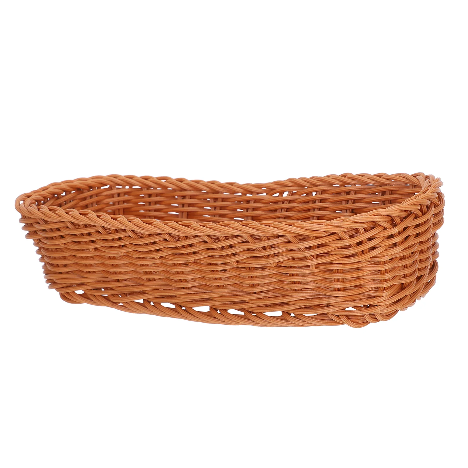 

Cutlery Storage Basket Hamper Chopsticks Bread Tableware Container Pp Flatware Travel Imitation Rattan Weaving